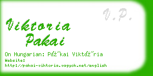 viktoria pakai business card